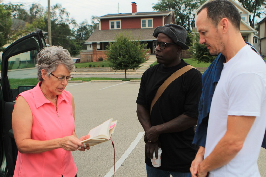 Ellen (our instigator/driver), Eric Sarver and my fiance, Trae